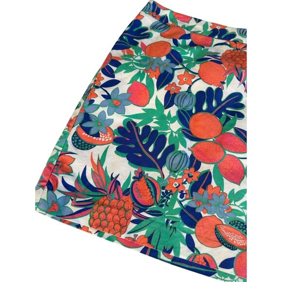 TALBOTS Citrus Tropical Print Stretch Skirt Size 14 - Picture 4 of 8